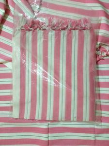 Striped Bhagalpuri Chadar Topsheet Bed Sheet