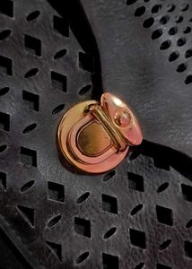 Chic Black Cutout Crossbody Bag