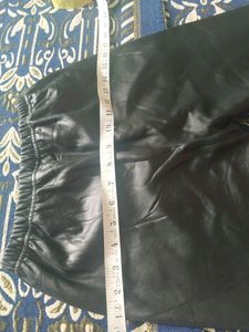 black leather legging