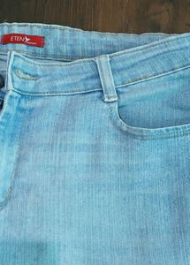 ETEN womens Casual Straight Denim Jeans