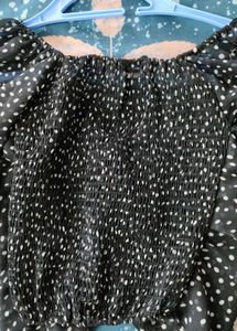 Pretty Polka Dotted  Top