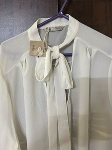 Formal Marks and Spencers off white top