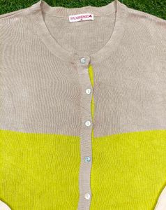 Stylish Color Block Cardigan