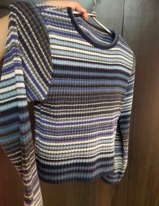 Striped Knit Sweater