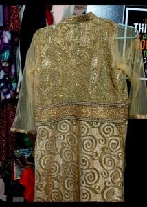 Party Wear Net Chumki Kurta