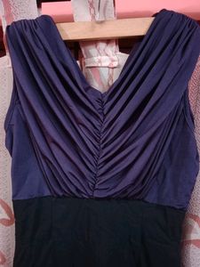 Ruched Purple Mini Dress