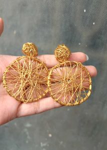 Golden Wire Earrings