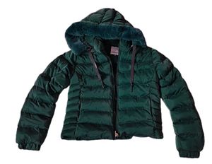 Burberry Green Hooded Puffer Jacket