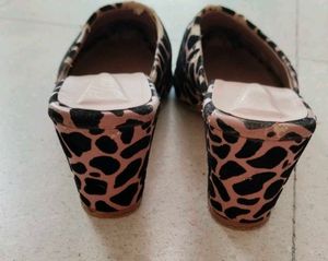 Giraffe Print Heels Pink In Colour