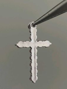 Black Stone Cross Pendant