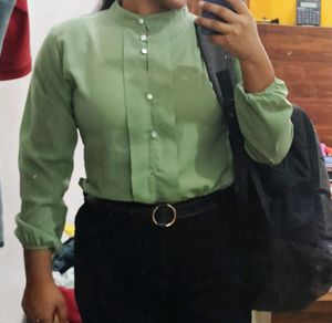 Sap Green Formal Top