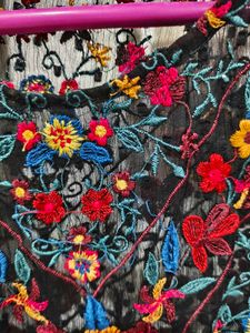 Embroidered Floral Top