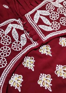 Wine Gown Kurti