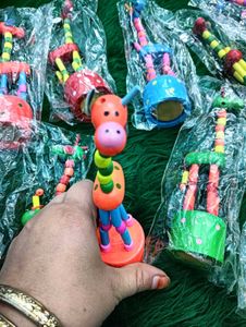 🦌 dancing  Wooden Art Toy 🏡Raksha Bandhan Gift