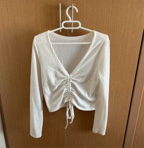 White Long Sleeve Top