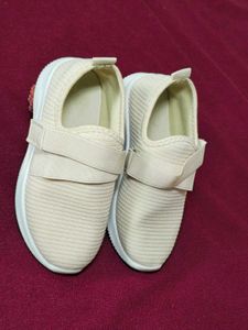 Beige Slip-On Sneakers