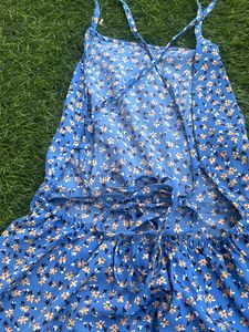 Blue Backless Dress