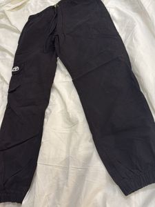 Kohl Black Jogger Cum Cargo Pant