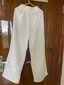 H&amp;M White Wide Leg Pants