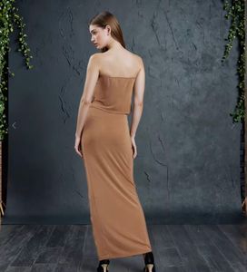 shein Tan Two-Piece Set