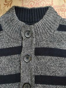Striped Buttoned Sweater