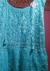 Elegant Blue Ethnic Gown