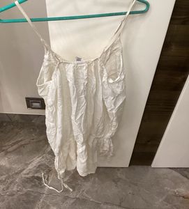 White Embroidered Top
