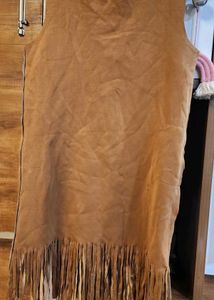 Fringe Suede Sleeveless Dress