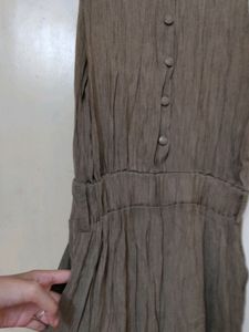 Price Droped Trendy Jumpsuit Olive Green Shade