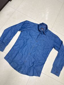 Blue Denim Button-Down Shirt