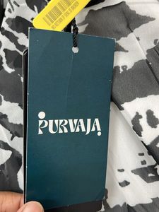 Black &amp; White Print Dress for L size