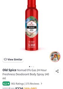 Old Spice Deodorant 0% Gas