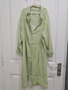 Green Embroidered Dress