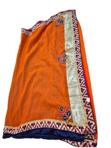Beautiful Orange Saree