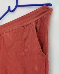 Peach A Line Kurta Set