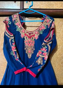 Elegant Blue Ethnic Gown