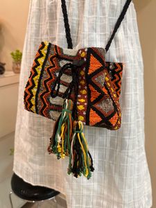 Unique Beaded Crossbody Bag
