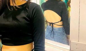 Backless Black Top
