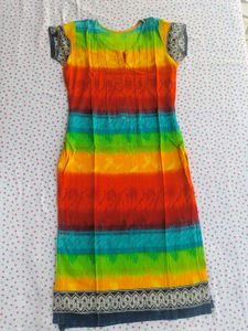 Rainbow Striped Kurti