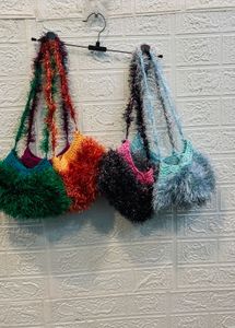 🇫🇷 Paris imported Fuzzy Knit Shoulder Bag