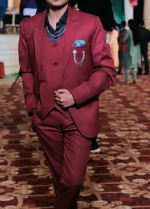 Burgundy 3-Piece Suit