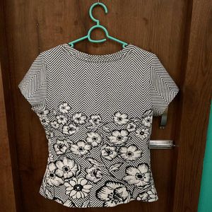 Elegant Floral Print Top