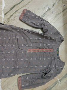 Grey Printed Kurti