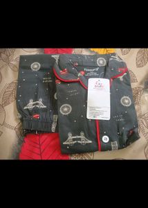Boys Cotton Night Suit ( Set Of 2 )