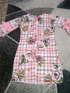 Floral Checkered Dress