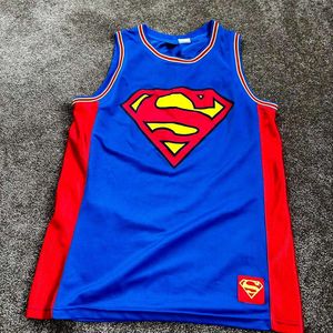 DC Comic Men's Blue & Red T-shirt