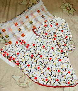 Floral Anarkali Set