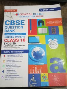 Class 10 Oswaal English Question Bank