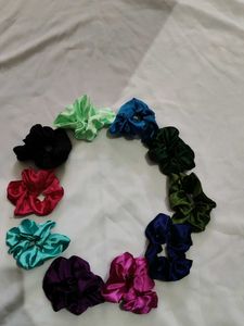Colorful Scrunchie Set Of 10