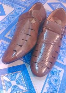 Brown Leather Fisherman Sandals